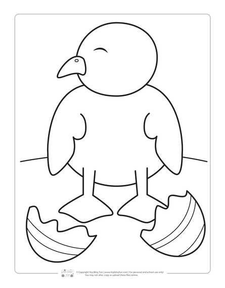 Easter Chick Coloring Page