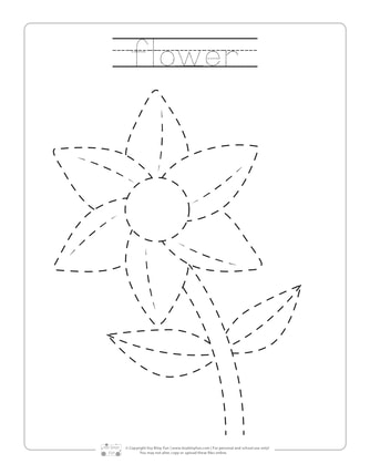 Spring Tracing Worksheets - itsybitsyfun.com
