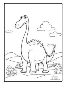 Free Printable Dinosaur Coloring Pages - Itsy Bitsy Fun