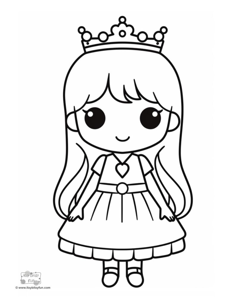 Coloring Pages Printable Princess
