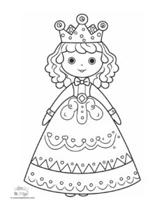 Free Printable Princess Coloring Pages - Itsy Bitsy Fun