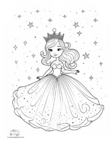 Free Printable Princess Coloring Pages - Itsy Bitsy Fun