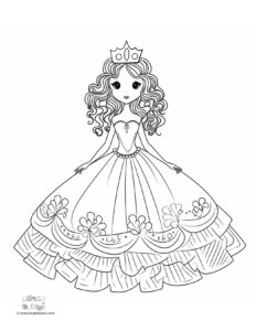 Free Printable Princess Coloring Pages - Itsy Bitsy Fun