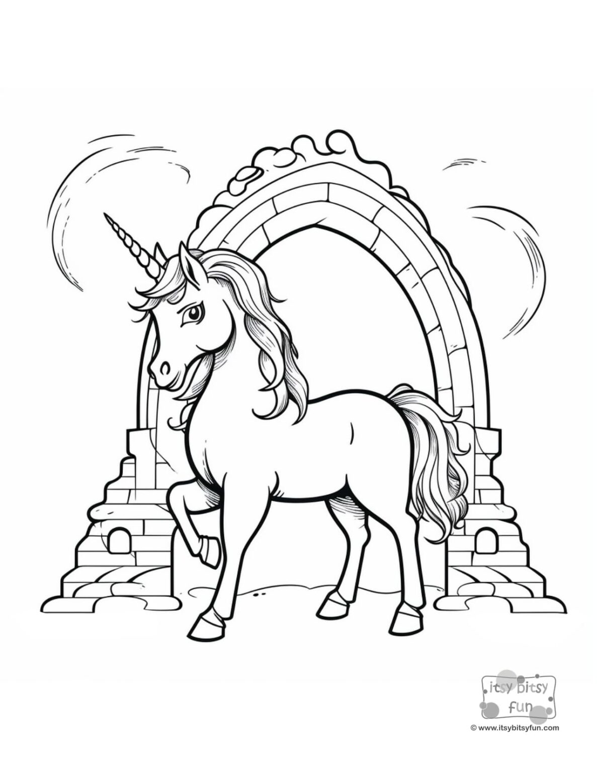 Free Printable Unicorn Coloring Pages - Itsy Bitsy Fun