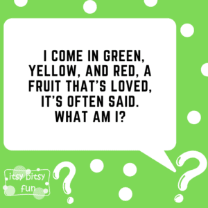 Yellow Riddles Apple Riddles for Kids - Itsy Bitsy Fun