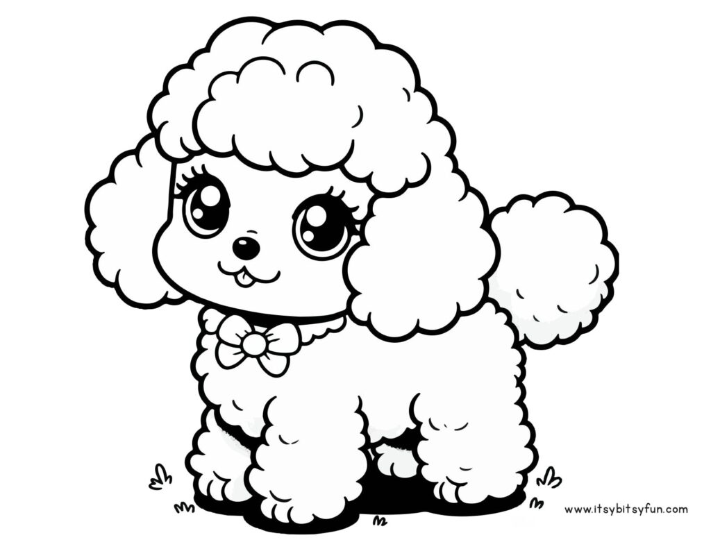 Free Printable Dog Coloring Pages for Kids - Itsy Bitsy Fun