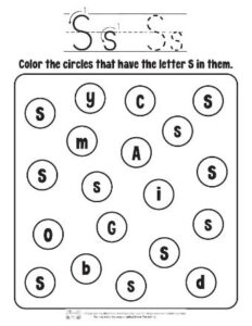 Free Printable Find the Letter Worksheets - Itsy Bitsy Fun