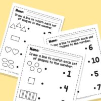 Shape Counting Worksheets