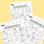 Rhyming Words Match Worksheets