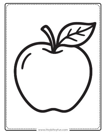 Apple Coloring Pages-001
