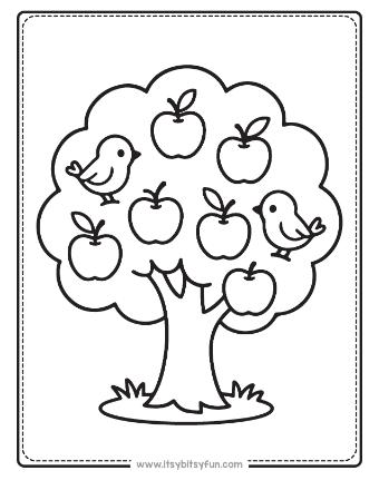 Apple Coloring Pages-014