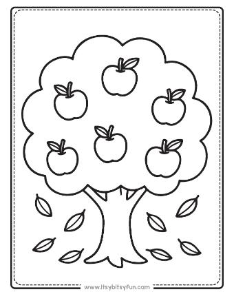 Apple Coloring Pages-019
