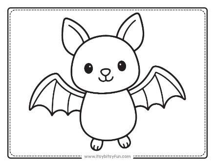 Bat Coloring Pages-006