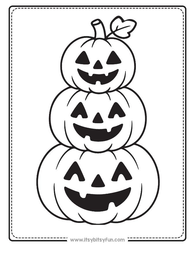 Free Halloween Coloring Pages for Kids - Itsy Bitsy Fun