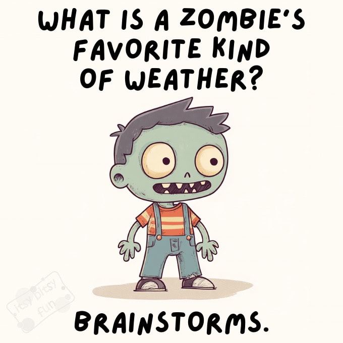 25+ Zombie Puns and Jokes for Kids Itsy Bitsy Fun