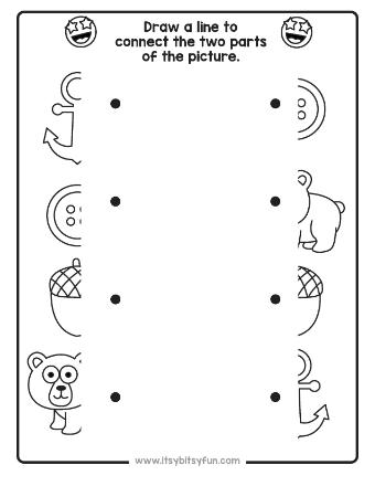 Match the Halves Preschool Worksheets-page-002
