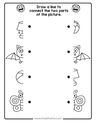Match the Halves Preschool Worksheets-page-003