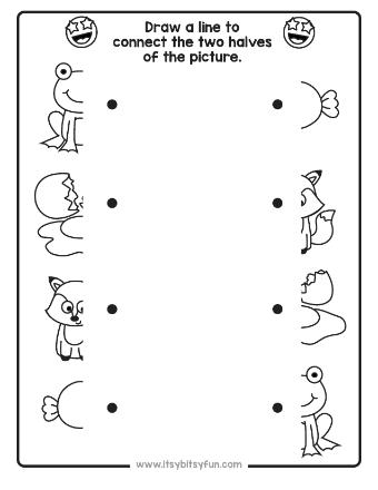 Match the Halves Preschool Worksheets-page-006