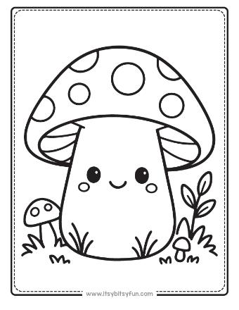 Mushroom Coloring Pages-001