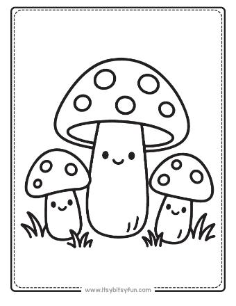 Mushroom Coloring Pages-002