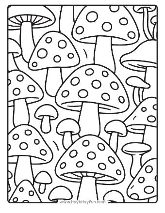 Mushroom Coloring Pages-005