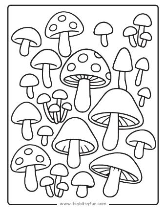 Mushroom Coloring Pages-009