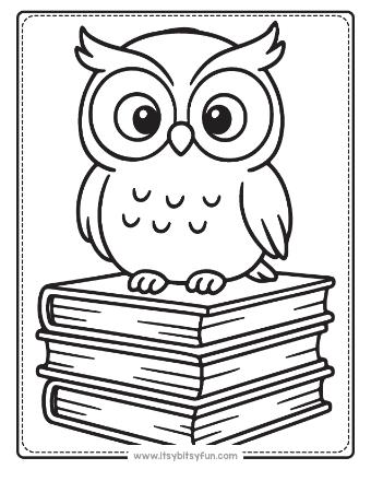 Owl Coloring Pages-003