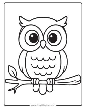 Owl Coloring Pages-005
