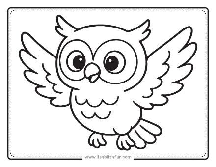 Owl Coloring Pages-008
