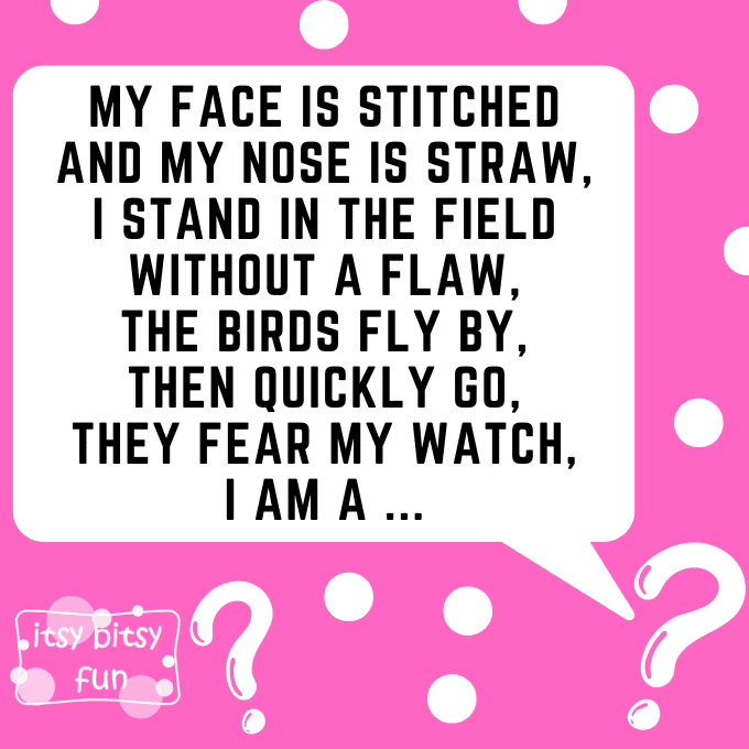 Crow Riddle Scarecrow Riddles for Kids - Itsy Bitsy Fun