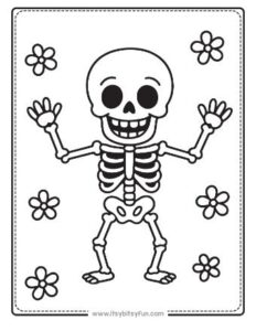 Free Printable Skeleton Coloring Pages - Itsy Bitsy Fun