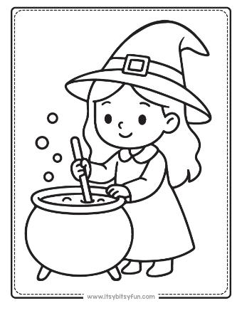 Witch Coloring Pages-003