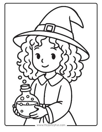 Witch Coloring Pages-007