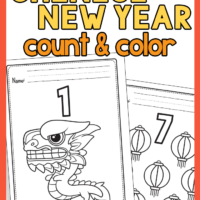 Chinese New Year Count and Color Worksheets