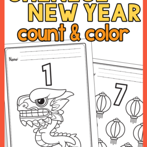 Chinese New Year Count and Color Worksheets
