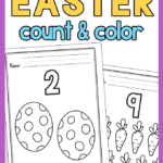 Easter Count and Color Worksheets