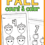 Fall Count and Color Worksheets