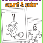 Halloween Count and Color Worksheets