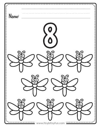 Spring Count and Color Worksheets-page-008