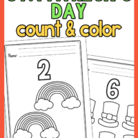 St. Patrick’s Day Count and Color Worksheets