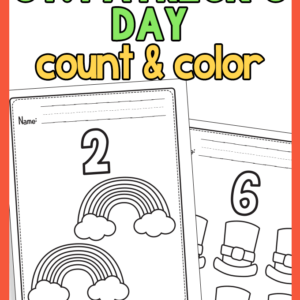 St. Patrick’s Day Count and Color Worksheets