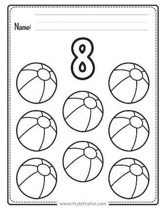 Summer Count and Color Worksheets-page-008