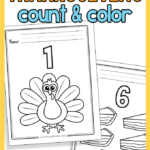 Thanksgiving Count and Color Worksheets