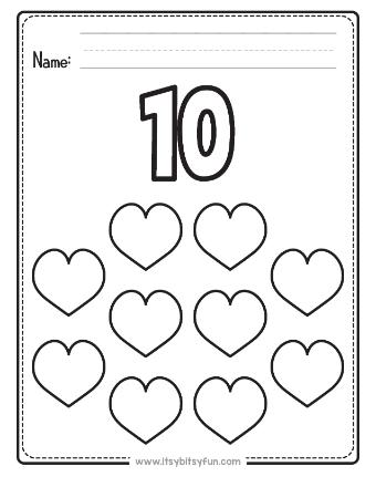 Valentines Day Count and Color Worksheets-page-010