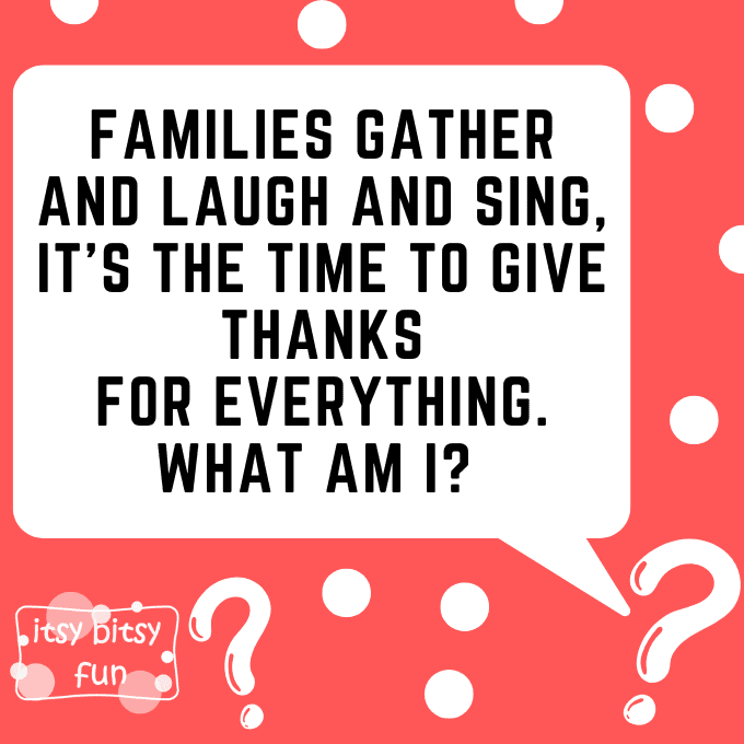 Thanksgiving Riddles for Kids 1