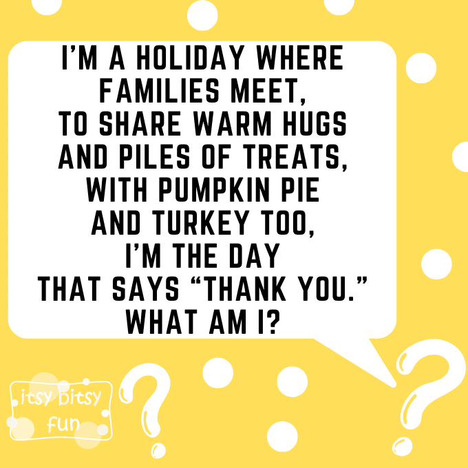 Thanksgiving Riddles for Kids 3