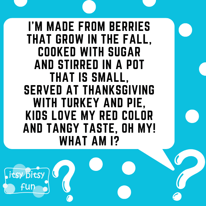 Thanksgiving Riddles for Kids 4