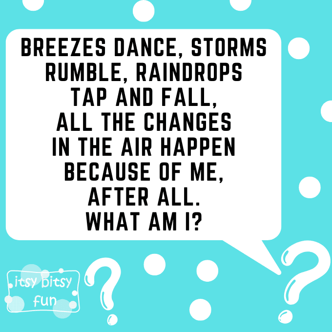 Weather Riddles for Kids - Itsy Bitsy Fun